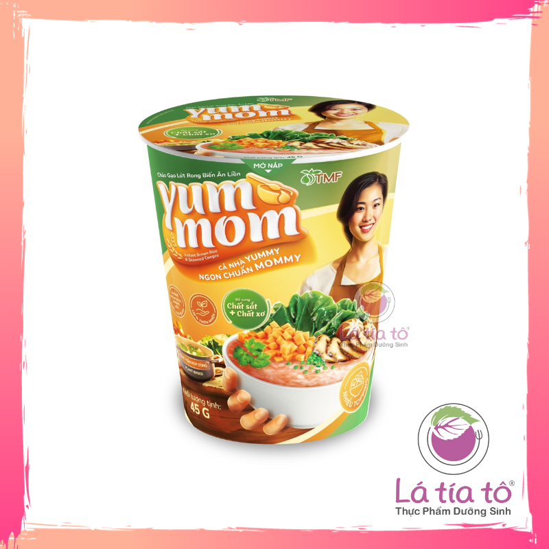 Cháo gạo lứt rong biển ly