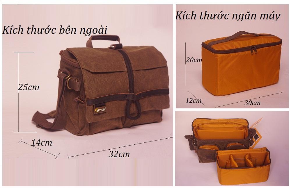 [HCM]Túi máy ảnh canvas Benkid_1207