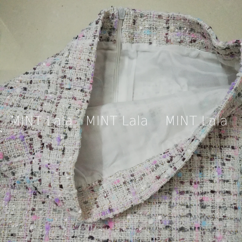 Chân Váy Dạ Tweed Chữ A - MINT Lala