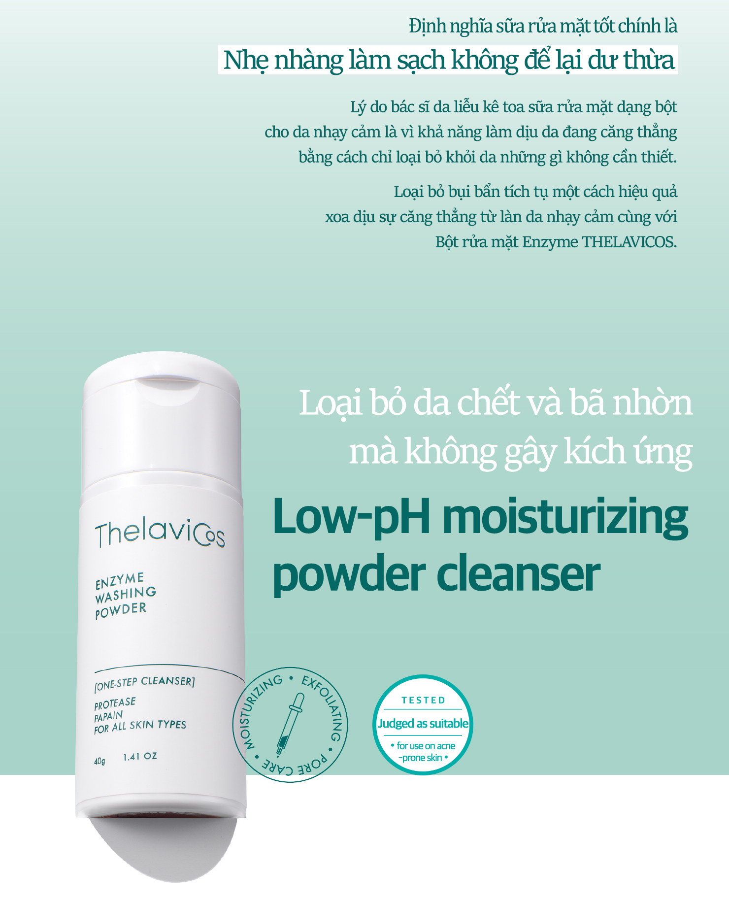BỘT RỬA MẶT THELAVICOS ENZYME WASHING POWDER