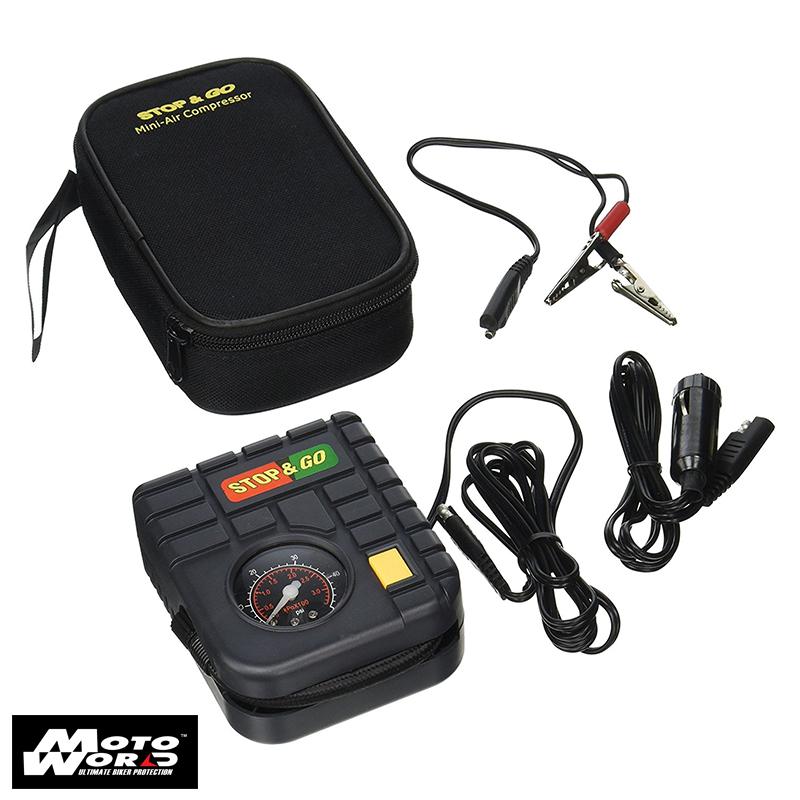 [Motoworld Phân Phối]  STOP & GO Bộ Bơm Hơi Mini