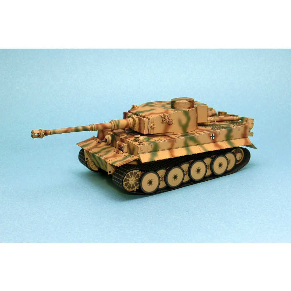 Mô hình giấy 3D  xe tank tiger I tỉ lệ 1/72