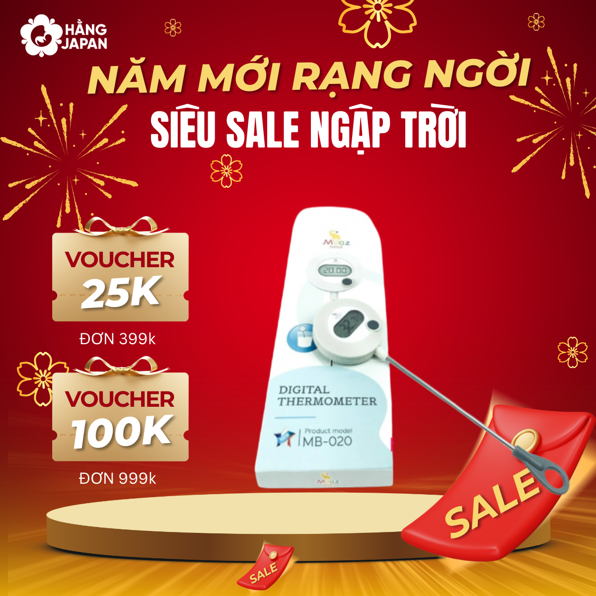 Nhiệt kế đo sữa Moaz bebe MB020