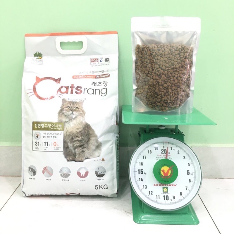 THỨC ĂN HẠT CHO MÈO HÀN QUỐC CATSrang 500g- đến 5000g