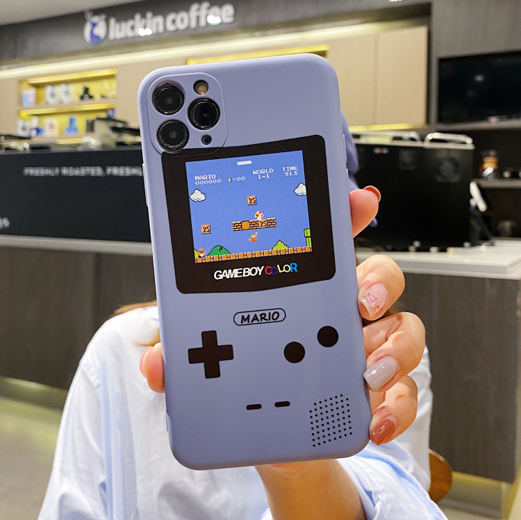 Ốp Lưng Silicon Màu Bảo Vệ CAMERA Super Mario