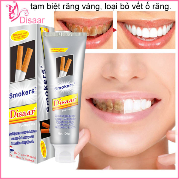 Kem Làm Trắng Răng Thái Lan (Mẫu nâng cấp) tạm biệt răng vàng, khắc tinh của vết ố răng do hút thuốc lá, uống trà, cho tác dụng ngay lập tức, nam nữ có thể sử dụng.