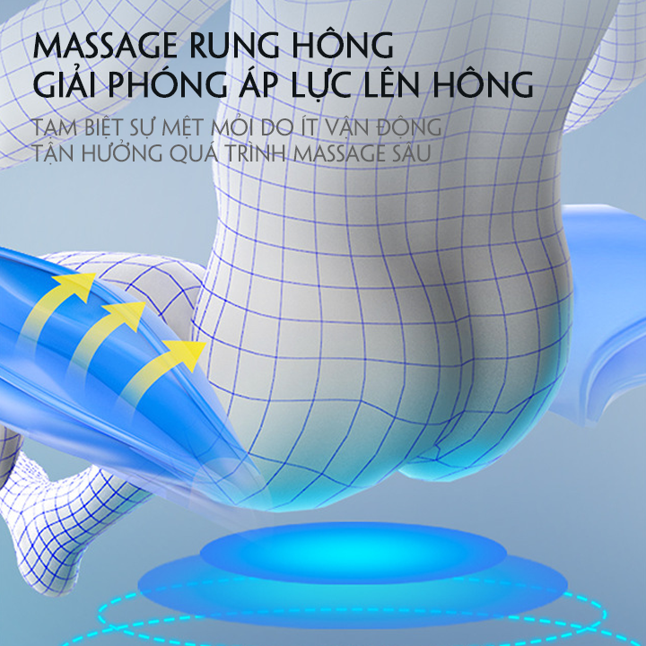 Ghế massage toàn thân cao cấp, công nghệ con lăn, đa túi khí, màn hình cảm ứng