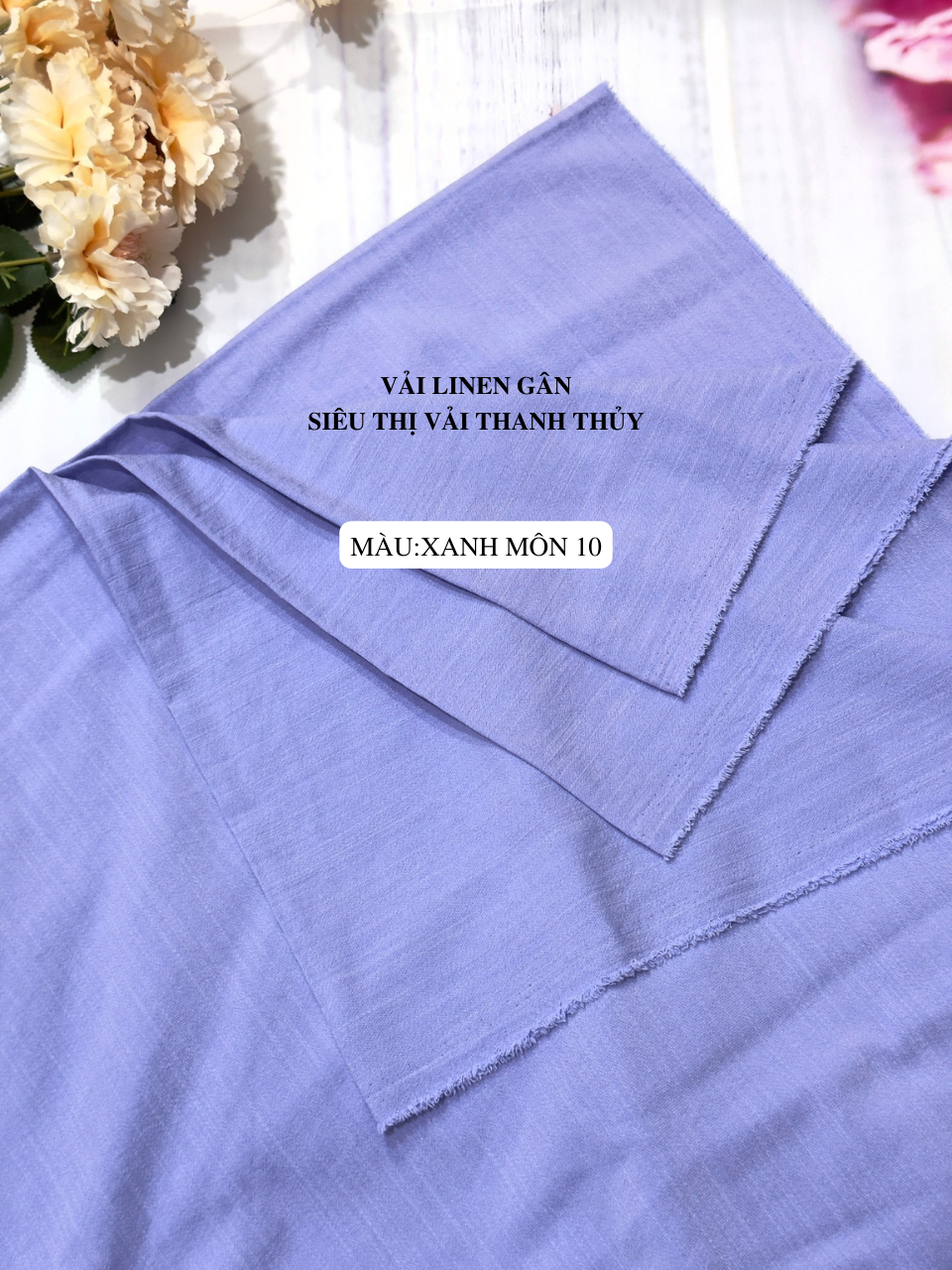 VẢI LINEN GÂN - VẢI CÔNG SỞ- DÒNG VẢI CAO CẤP ( bảng màu 3 )- 1 MÉT X 1M5