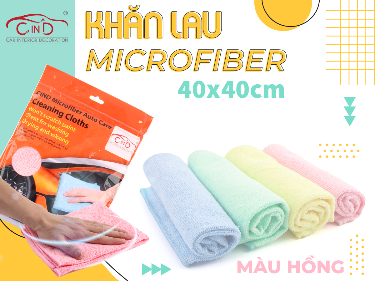 [Quà Tặng] Khăn Lau Microfiber CIND (40*40cm)
