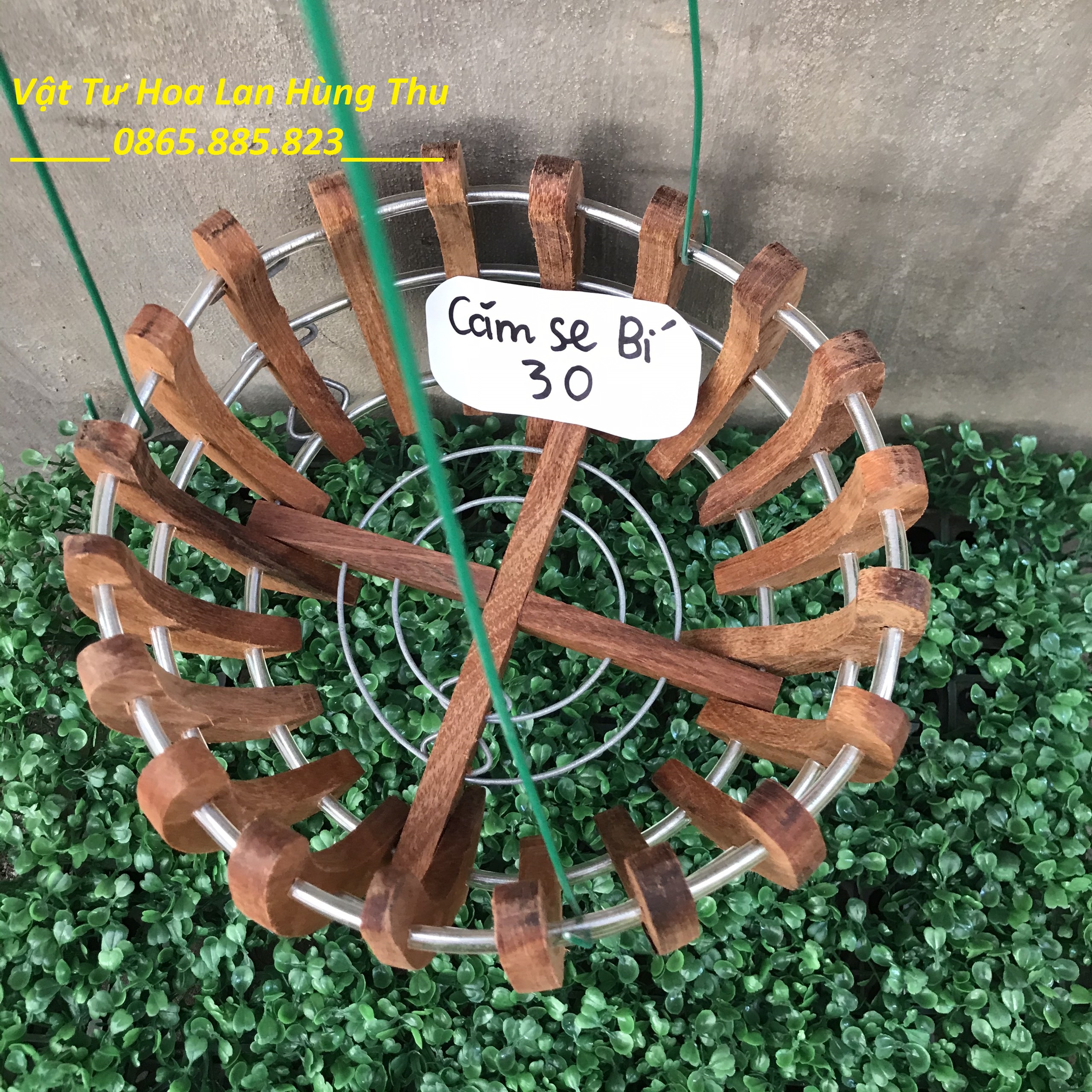 [FreeShip MAX] Chậu gỗ Camse bí fi 30