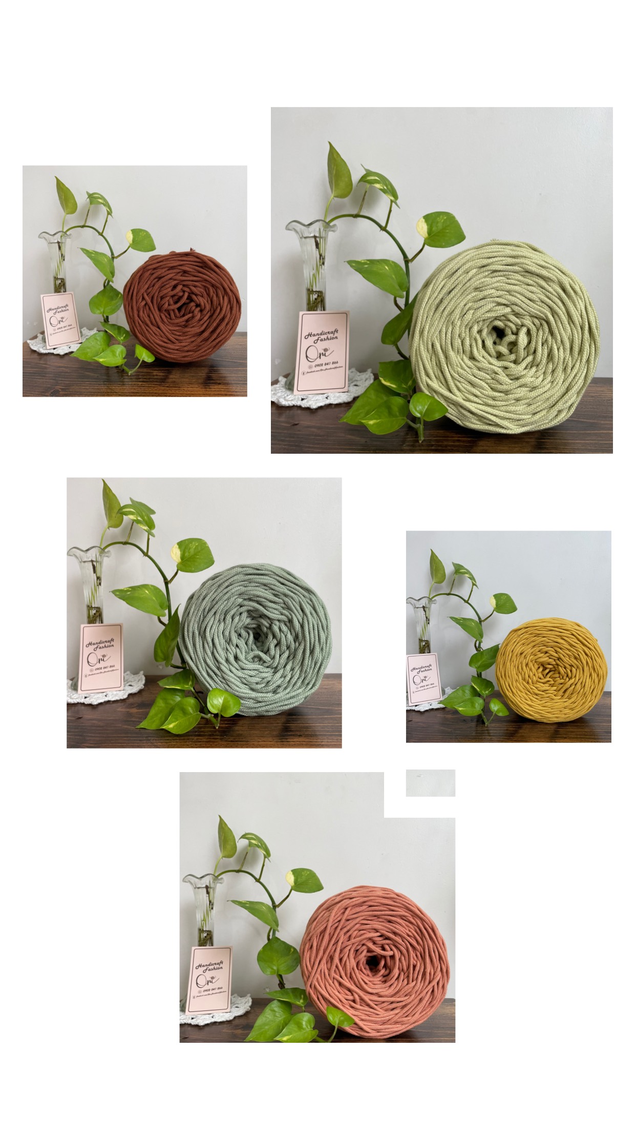 Dây dệt tim 3MM thắt Macrame