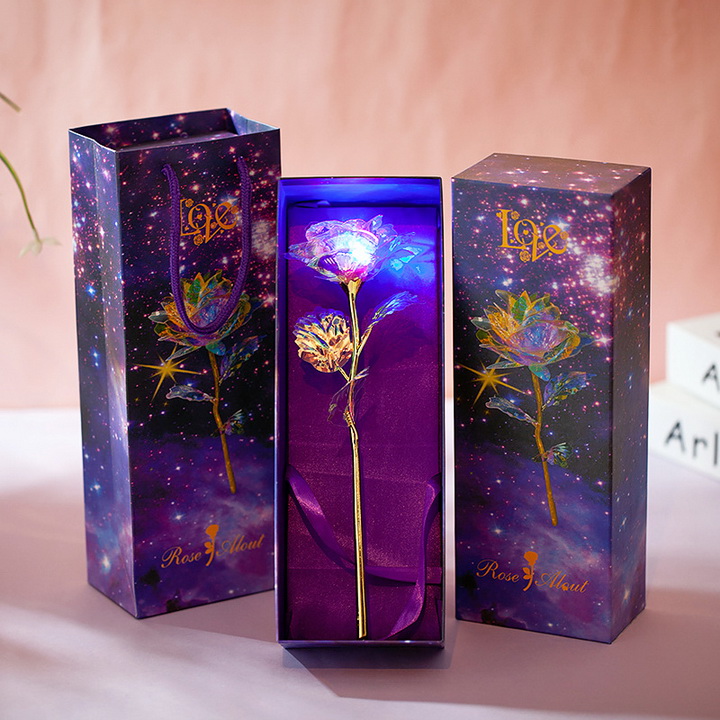 [HCM SHIP NHANH]Hoa hồng galaxy phát sáng quà tặng tình nhân lãng mạn, ý nghĩa và sang trọng