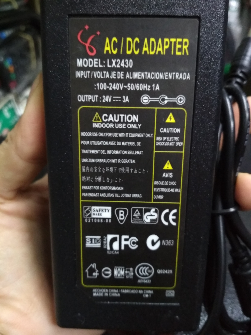 Nguồn AC DC ADAPTER 24V 3A