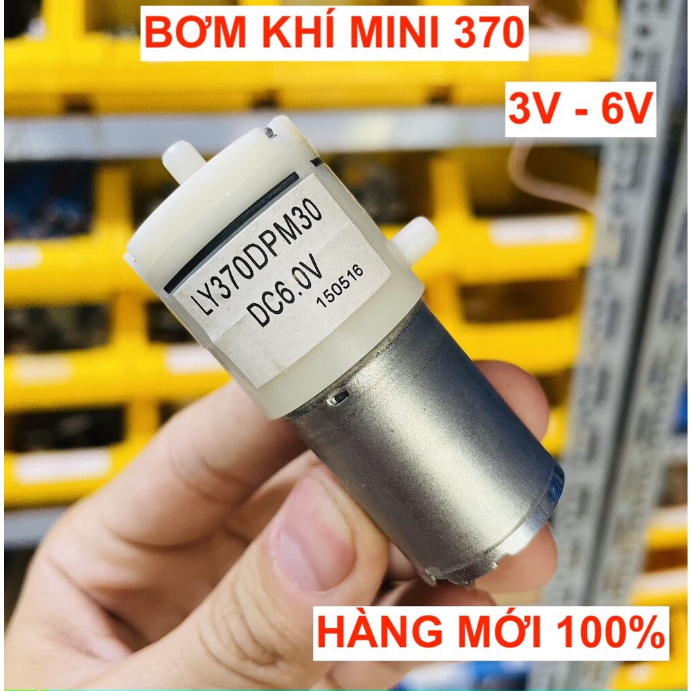 [29k] Máy bơm khi oxy mini 3V - 6V mới motor 370