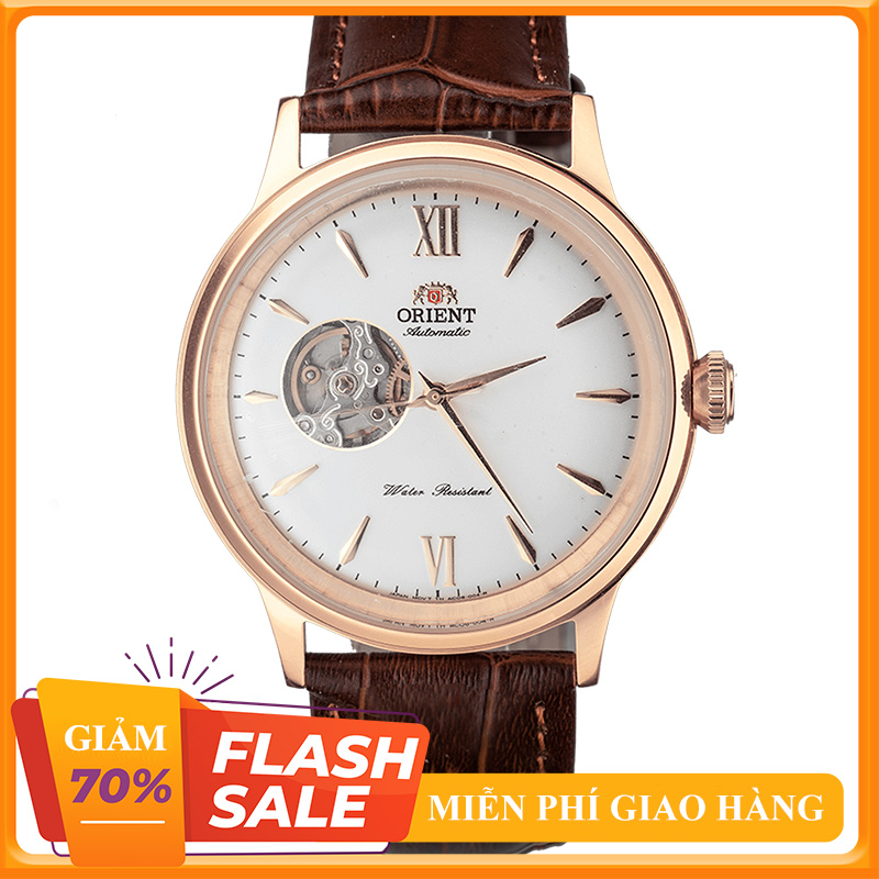 { ĐỒNG HỒ HÀNG HIỆU } Đồng Hồ Cơ Nam Orient Automatic Lộ Tim Dây Da Full Box