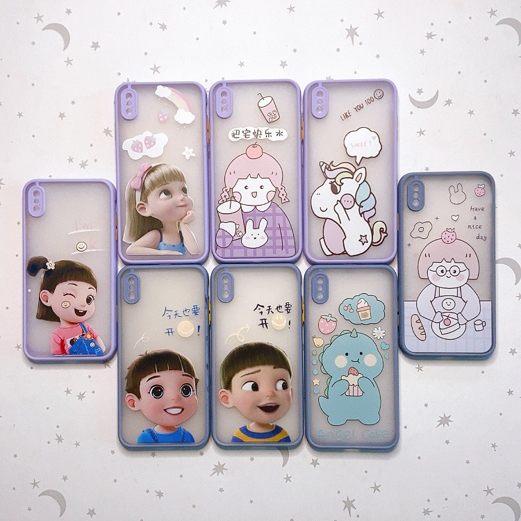 [HCM]ỐP VIỀN MÀU HÌNH SIÊU CUTE IPHONE XS MAX