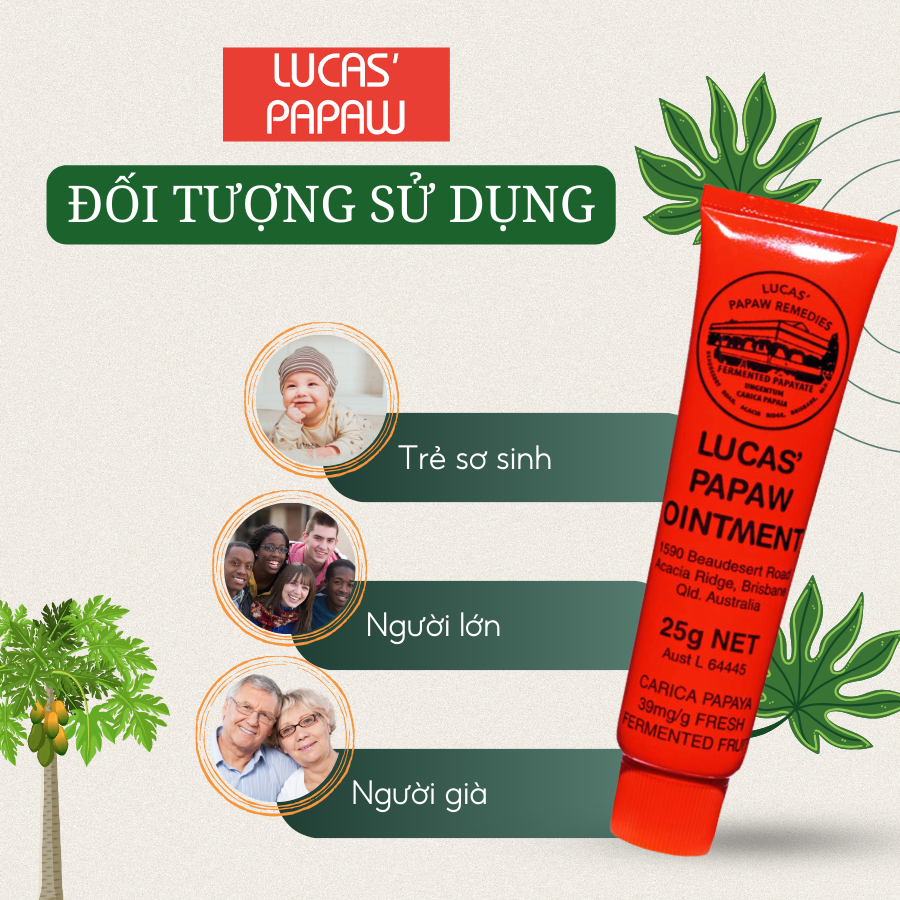 Kem Đa Năng Lucas Papaw Ointment Úc 25gram