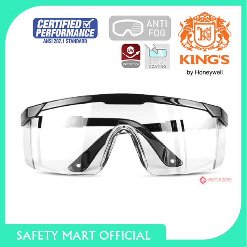 Giá bán Kính bảo hộ Vuông Kings KY151 trong suốt, chống bụi bảo vệ mắt