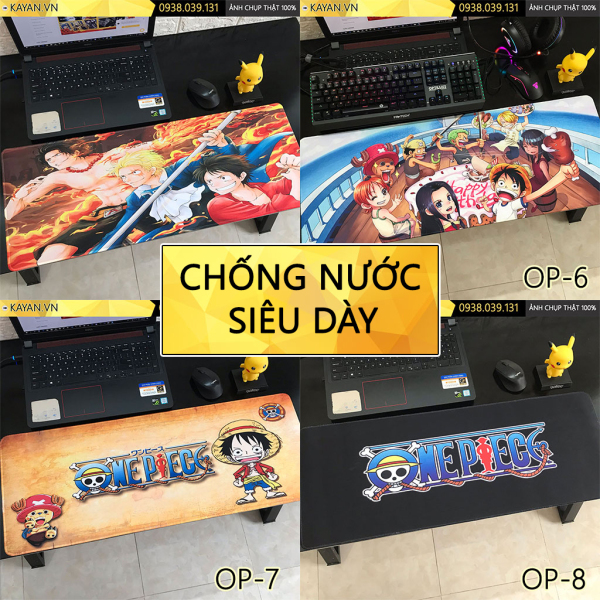 Bảng giá Miếng lót chuột, bàn di chuột gaming chống nước anime One Piece Phong Vũ
