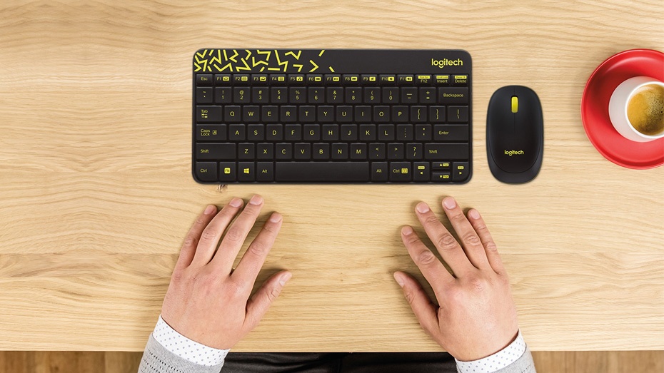 Logitech mk240 Nano Wireless Keyboard mouse USB connection 1000 DPI intelligent design portable long battery life