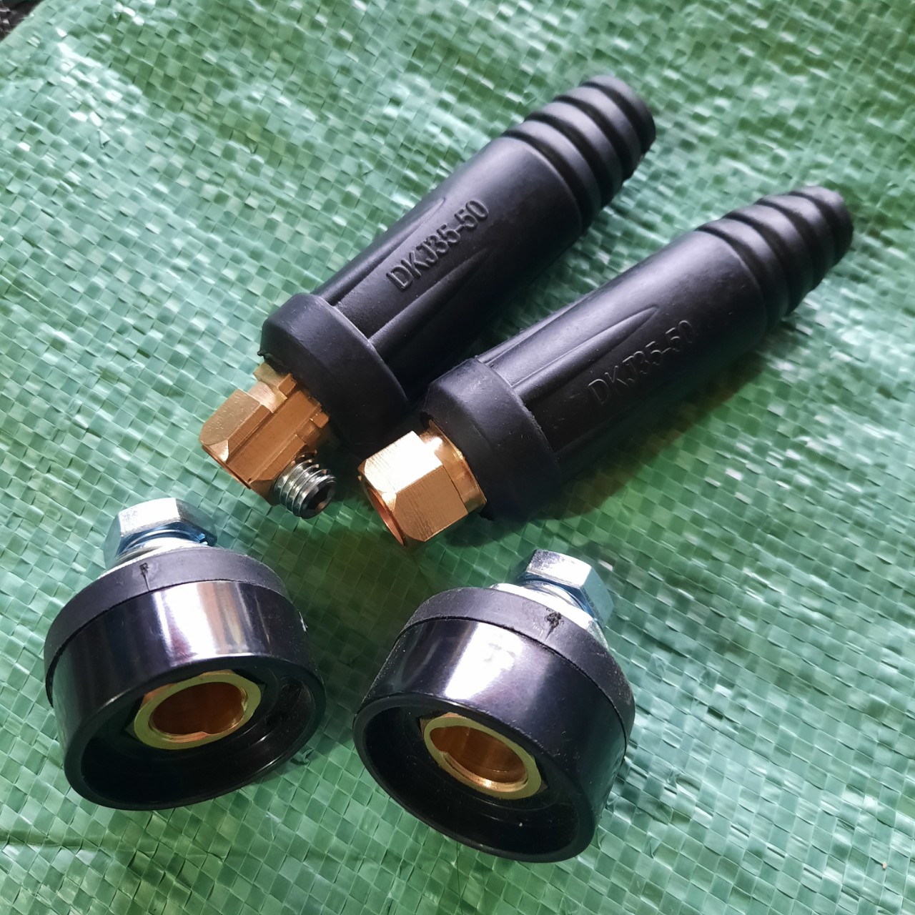 Bộ 2 rắc đực + 2 rắc cái nối máy hàn chân to 35-50