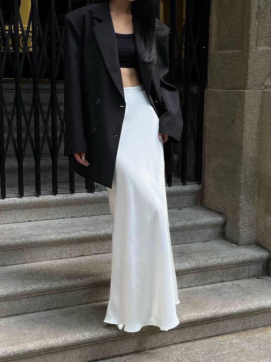 Chân Váy Dài Chất Lụa Bóng Tô Châu - Tharo Clothing [VAY000011]