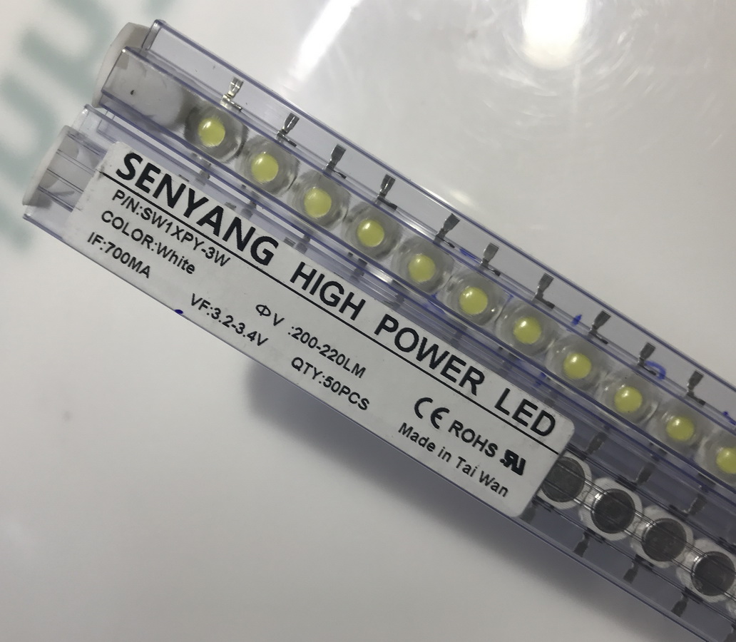 Combo 10 led Luxeon 3W, không đế, SenY