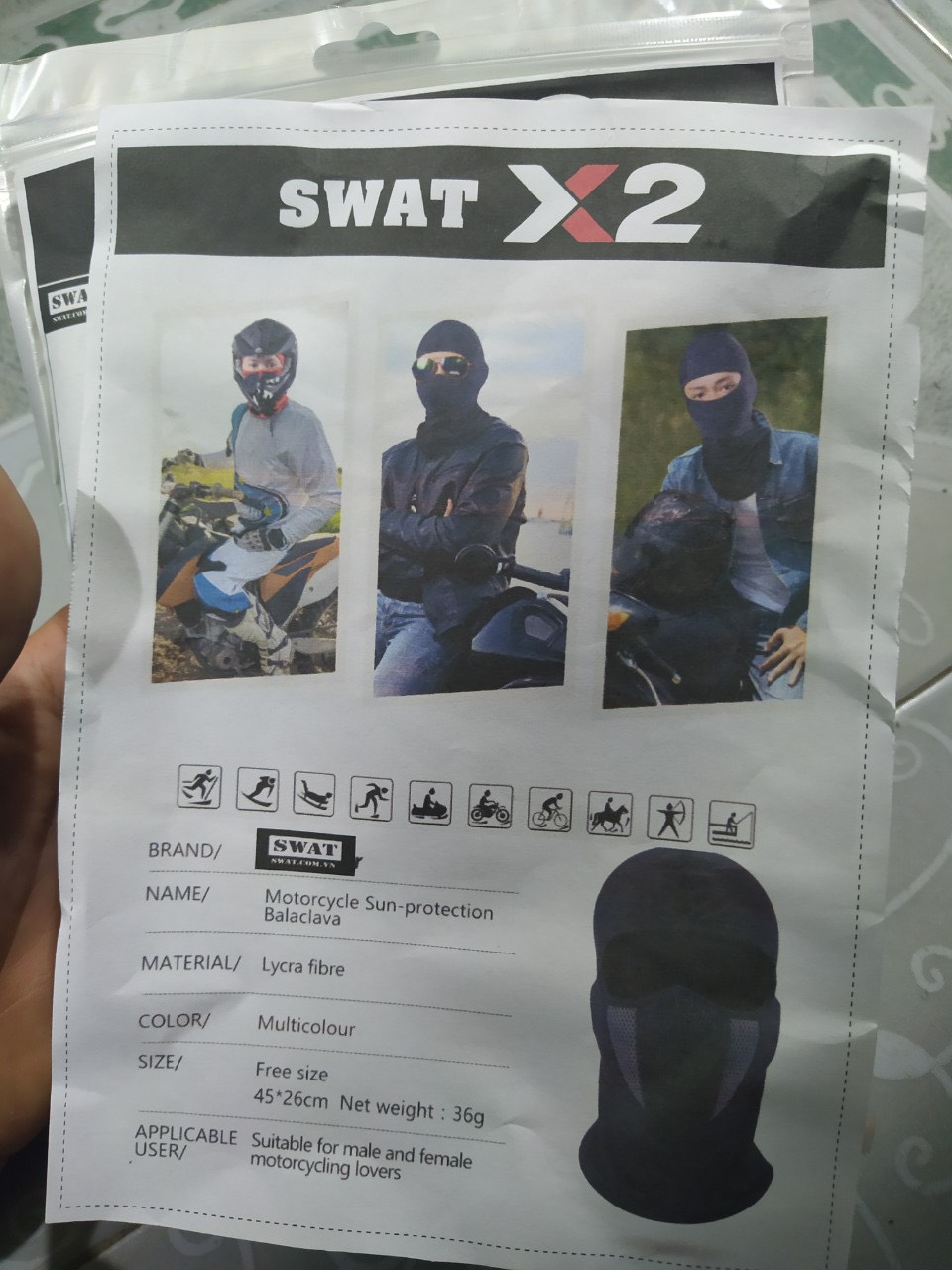 KHĂN TRÙM NINJA SWAT 2 LỚP CAO CẤP X2 ( DANH RIÊNG CHO PHƯỢT THỦ)