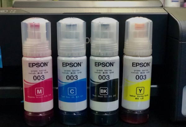 ☘️Bộ 4 màu Mực in màu 003 Epson L1110, L3110, L3150,L4150,L1110- mã 003 nhập khẩu