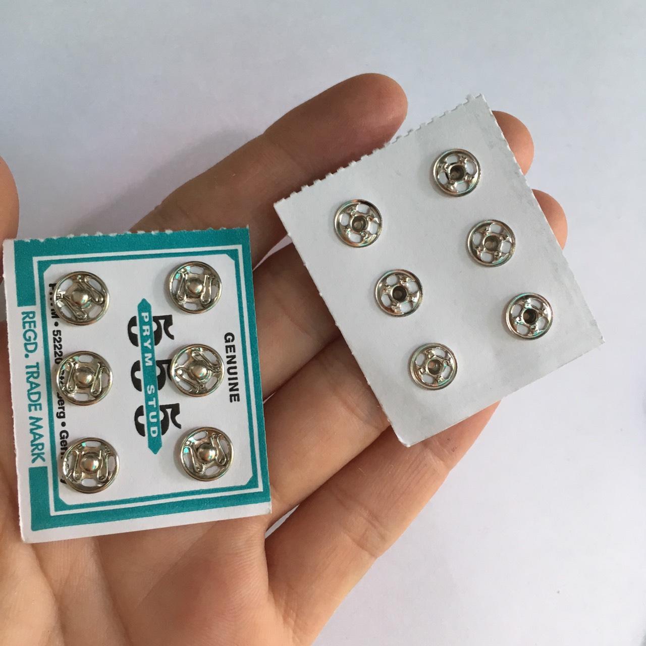 12 cúc bấm nút loại tốt bóp áo dài áo em bé size 7mm