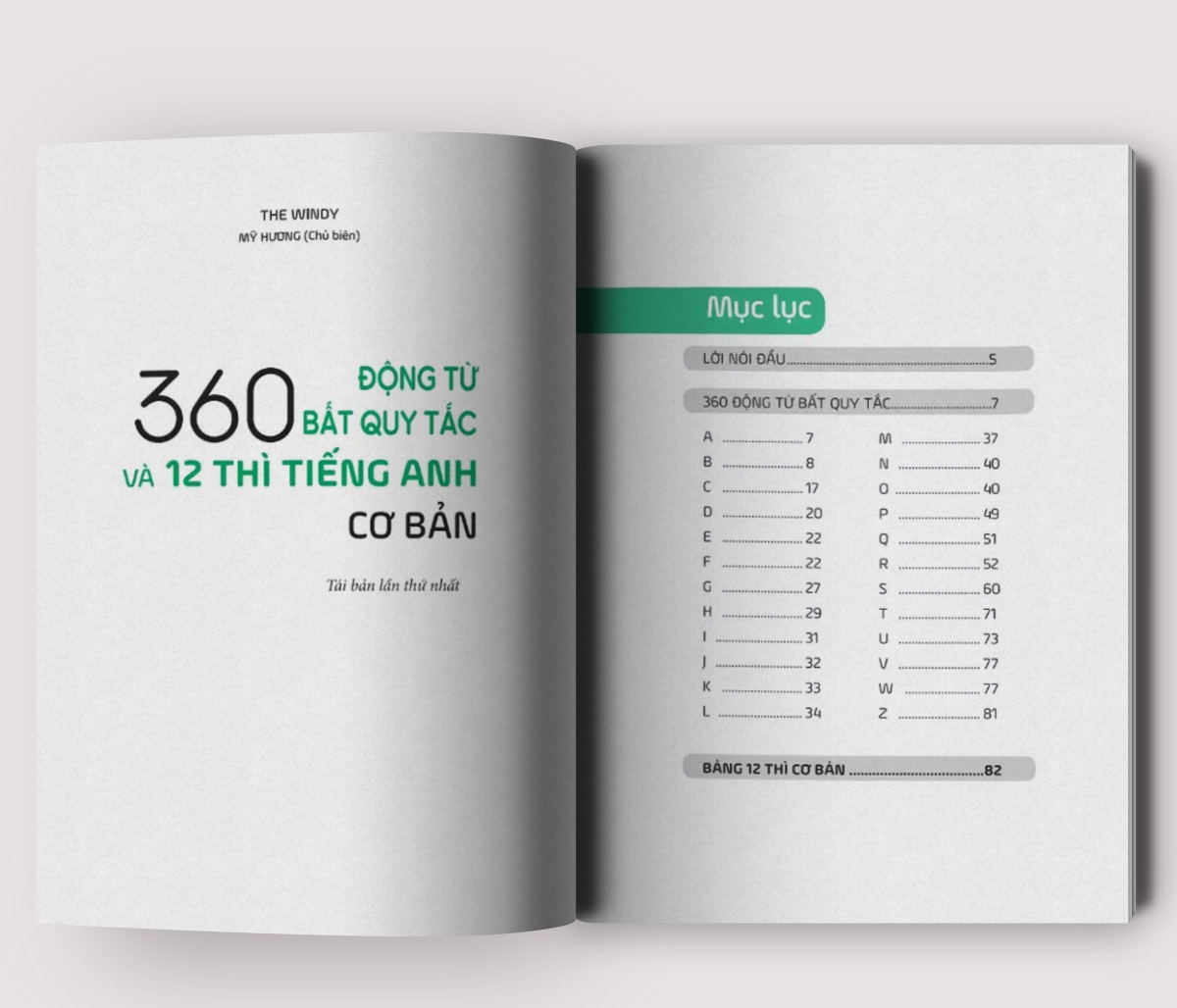 Sách - Combo Tự Học Tiếng Anh Cấp Tốc Dành Cho Người Mới Bắt Đầu - 360 Động Từ Bất Quy Tắc Và 12 Thì Tiếng Anh Cơ Bản - McBooks