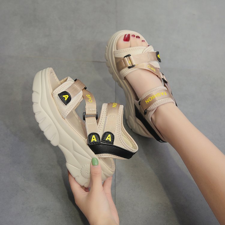 Giày sandal nữ cá tính cao 6cm S116