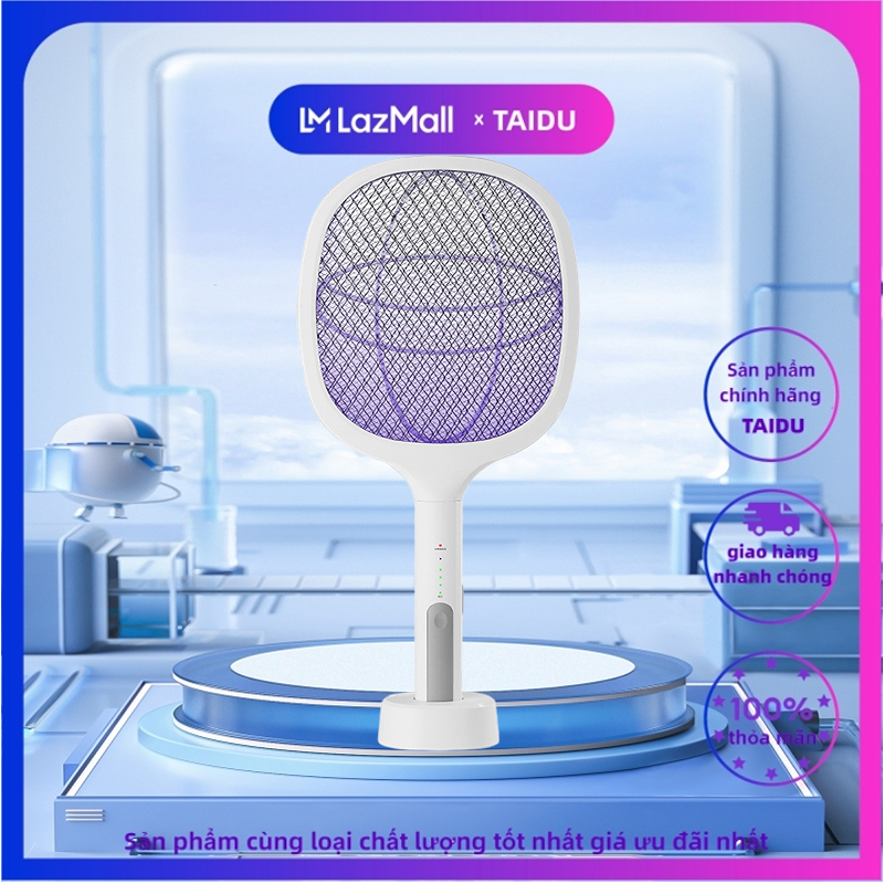 Taidu USB rechargeable mosquito racket lithium battery powered multi-function mosquito repellent with luminous