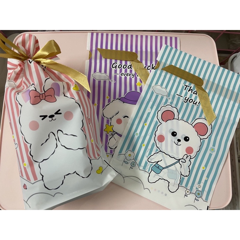 Túi đựng kẹo rút các mẫu (set 50 túi)