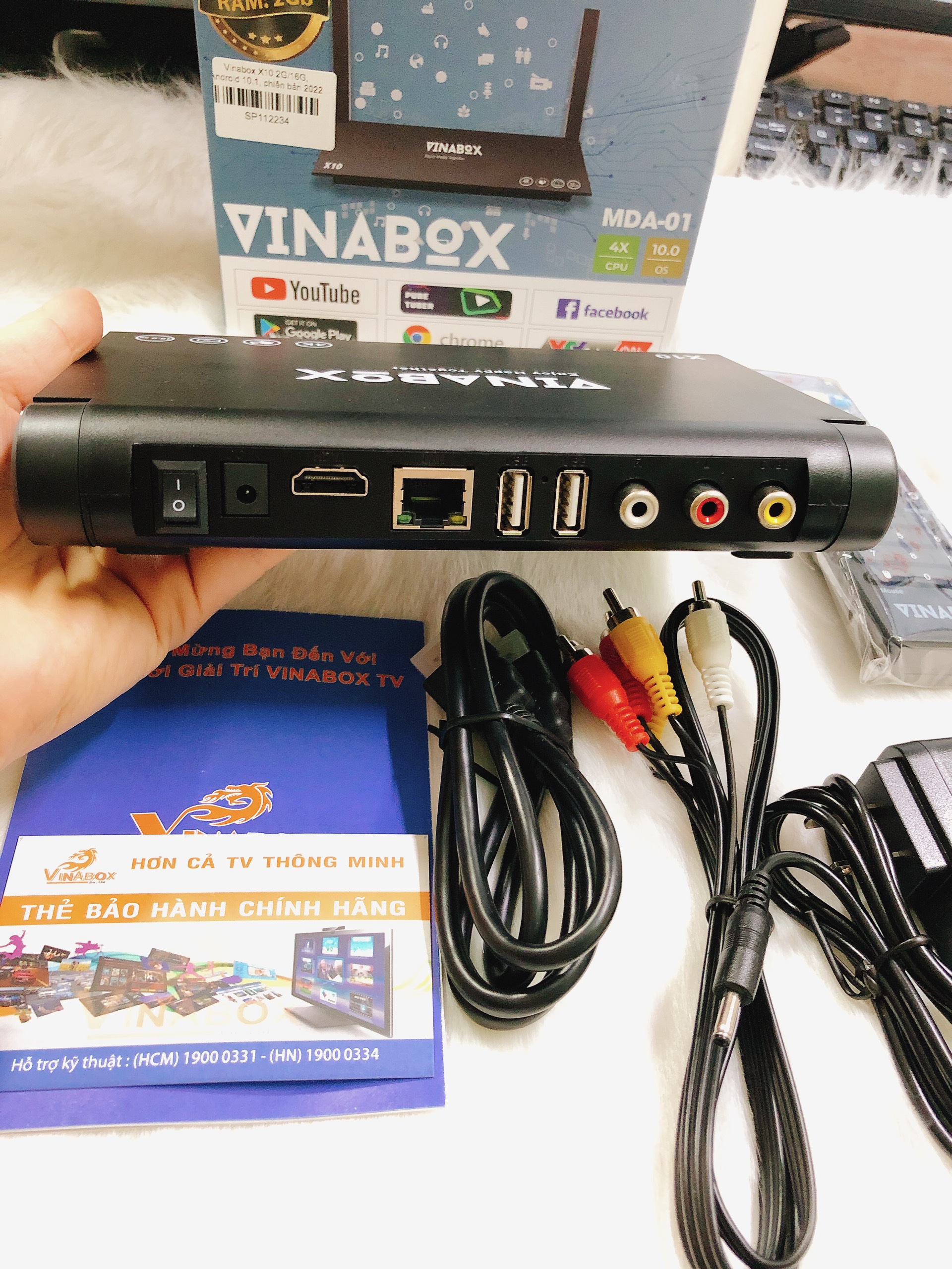 ANDROID VINABOX X10 RAM 4GB Android 10.1, Bluetooth 4.0 - HÀNG CHÍNH HÃNG