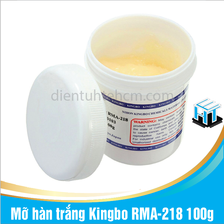 Mỡ hàn trắng kingbo rma-218 100g