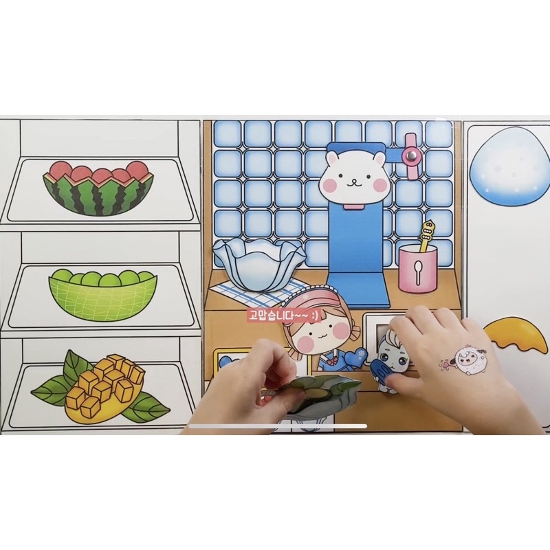 Tiệm làm đá bào búp bê giấy Doll House