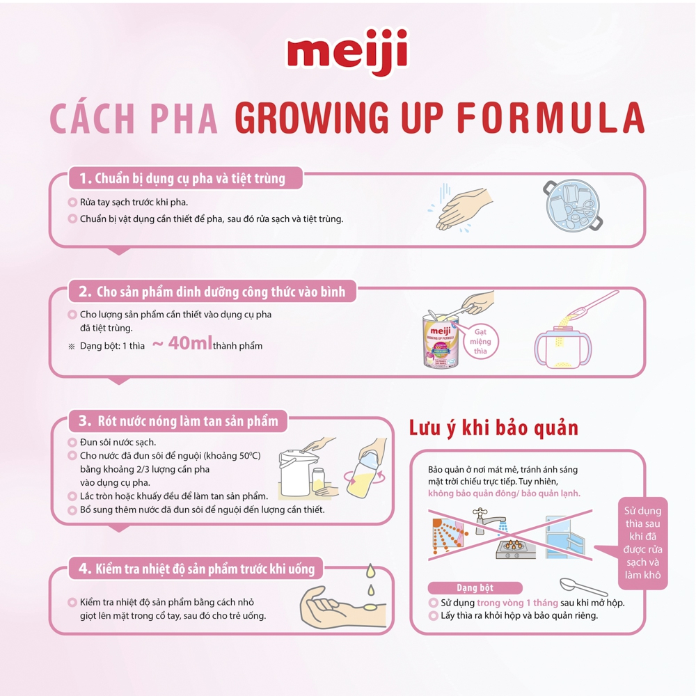 Sữa Meiji nội địa Step, 1 - 3 tuổi, 800G