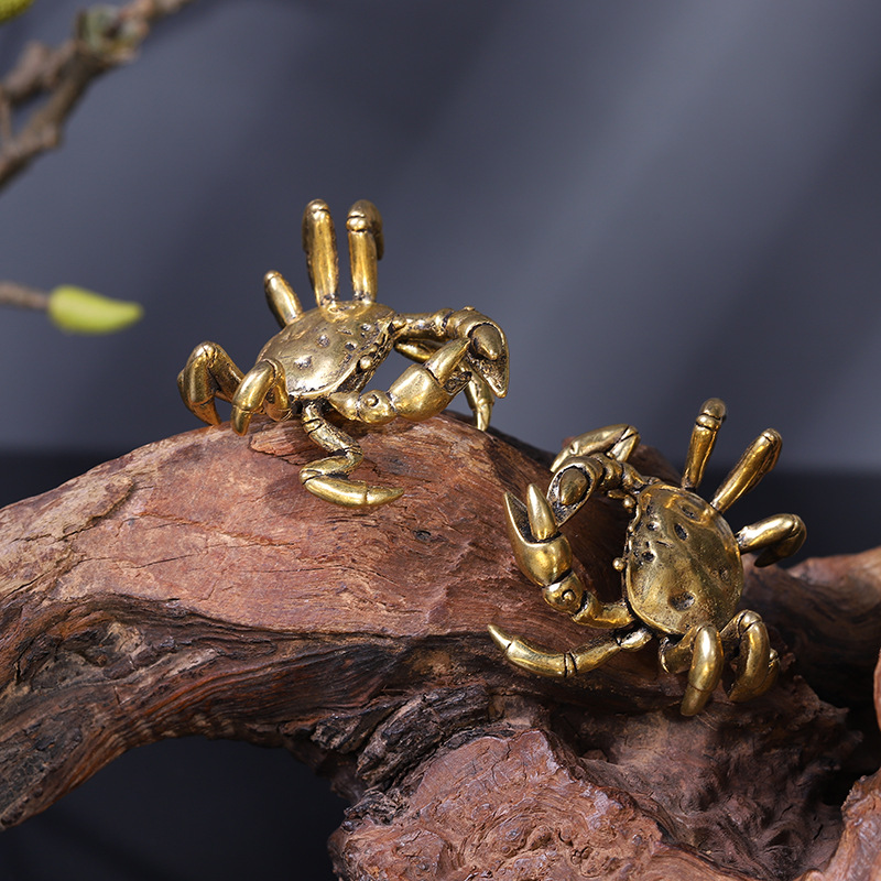 Tượng Phong Thủy Hình Con Cua (Kích Thước: 5.4cm x 4.9cm)