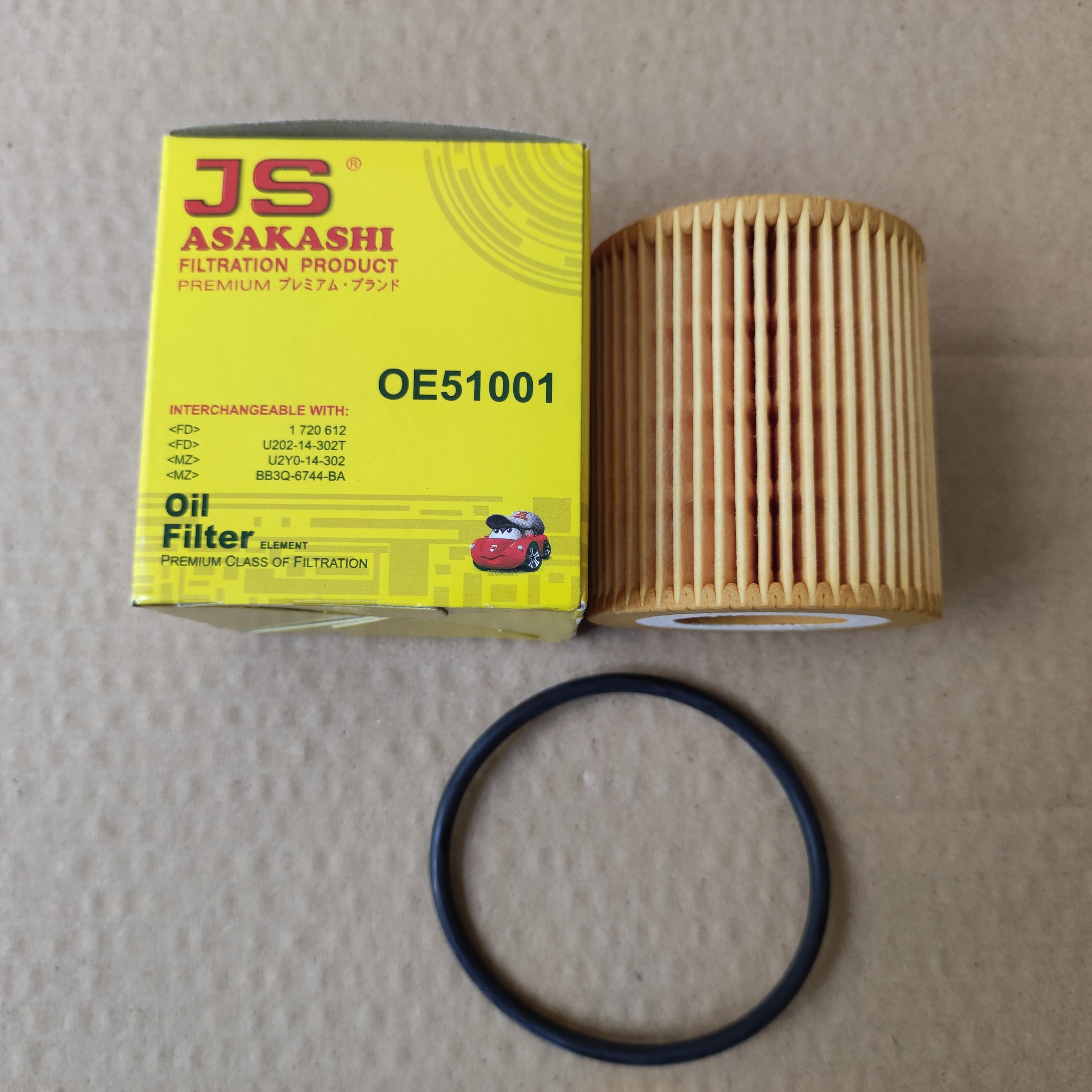 Lọc nhớt xe Ford Ranger JS ASAKASHI