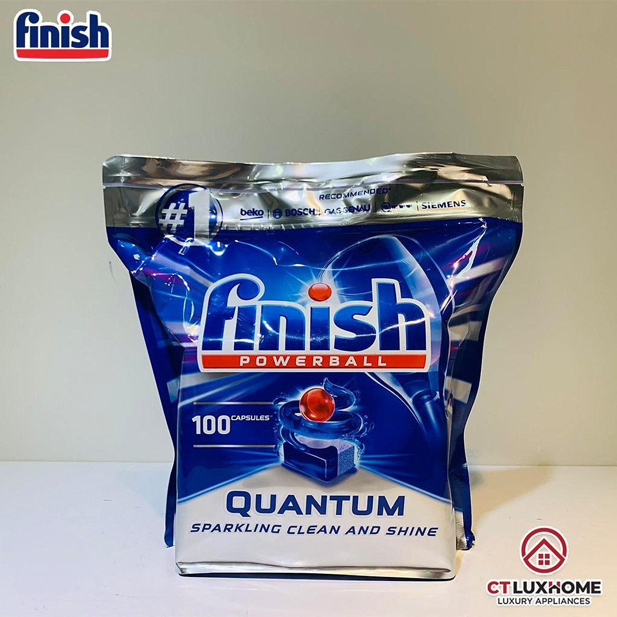 Viên rửa bát finish quantum cao cấp 60 viên