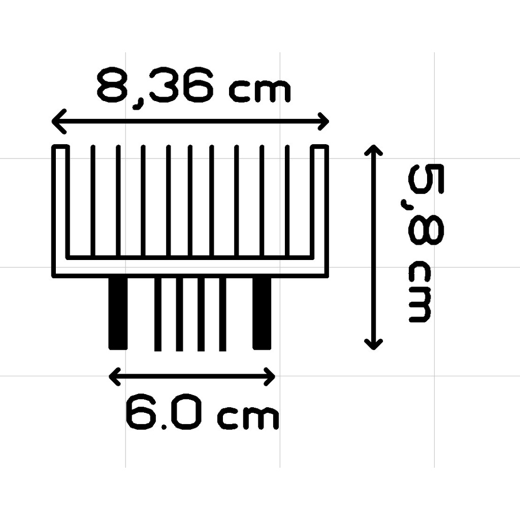NHÔM 2U LOẠI DÀI 17CM. nhôm ráp amply. nhôm ráp công suất