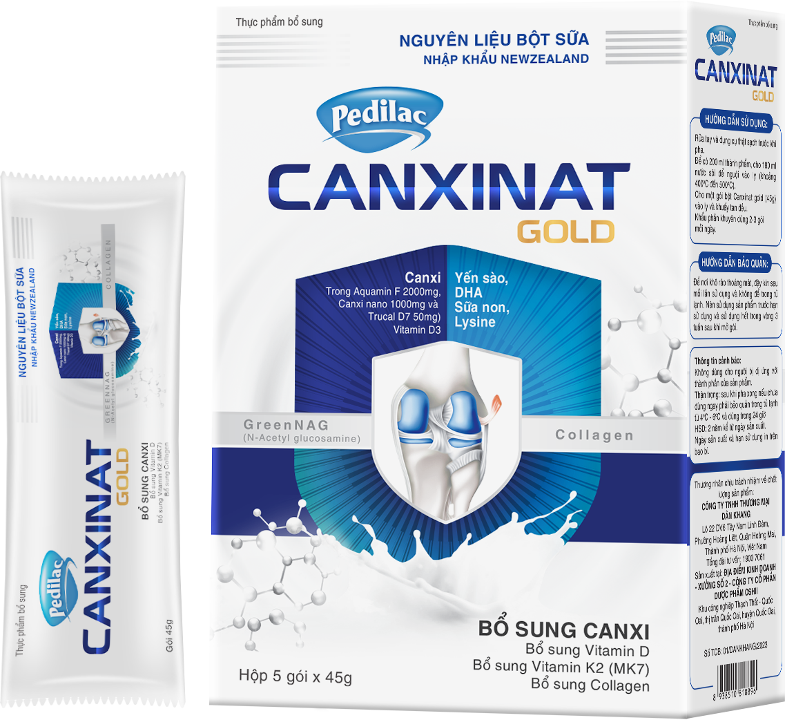 Sữa Bột Pedilac Canxinat Gold Bổ Sung Canxi Giúp Xương Chắc Khỏe 900g/lon & 5gói/hộp Lazada.vn