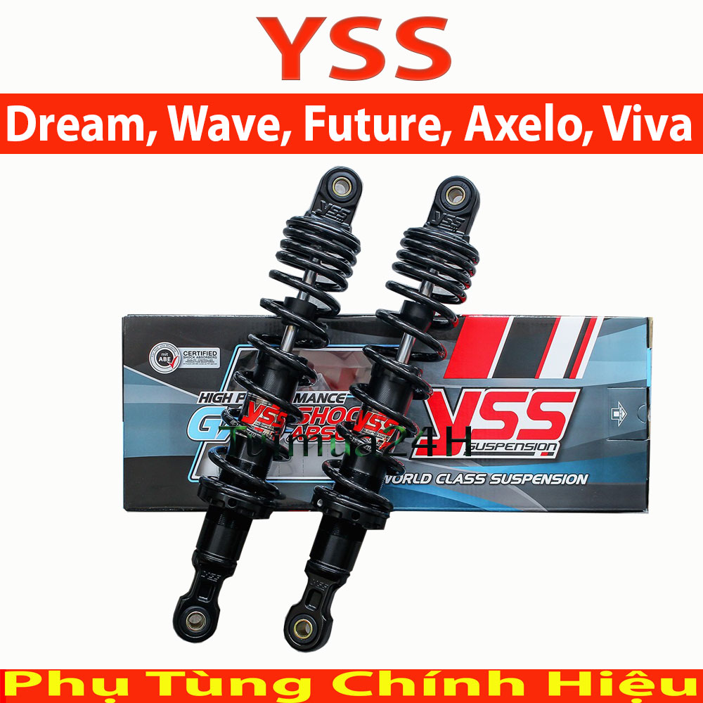 Phuộc YSS xe Dream, Wave, Future, Axelo, Viva, RS, Future125 Thái Lan ( Màu Vàng Nice U Box )