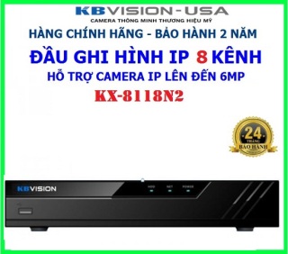 [HCM]Đầu ghi hình 8 kênh IP KBVISION KX-8118N2 hỗ trợ camera IP lên đến 6MP thumbnail