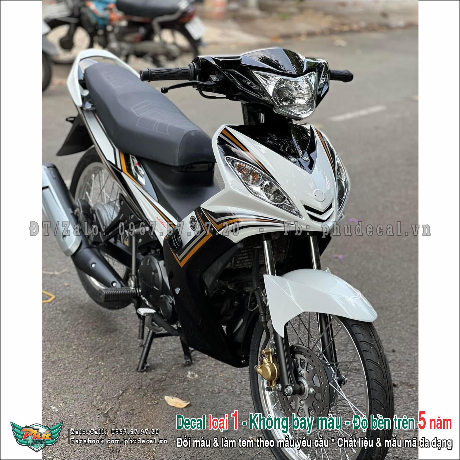 Tem rời ex 2005-2010 trắng đen rc cover