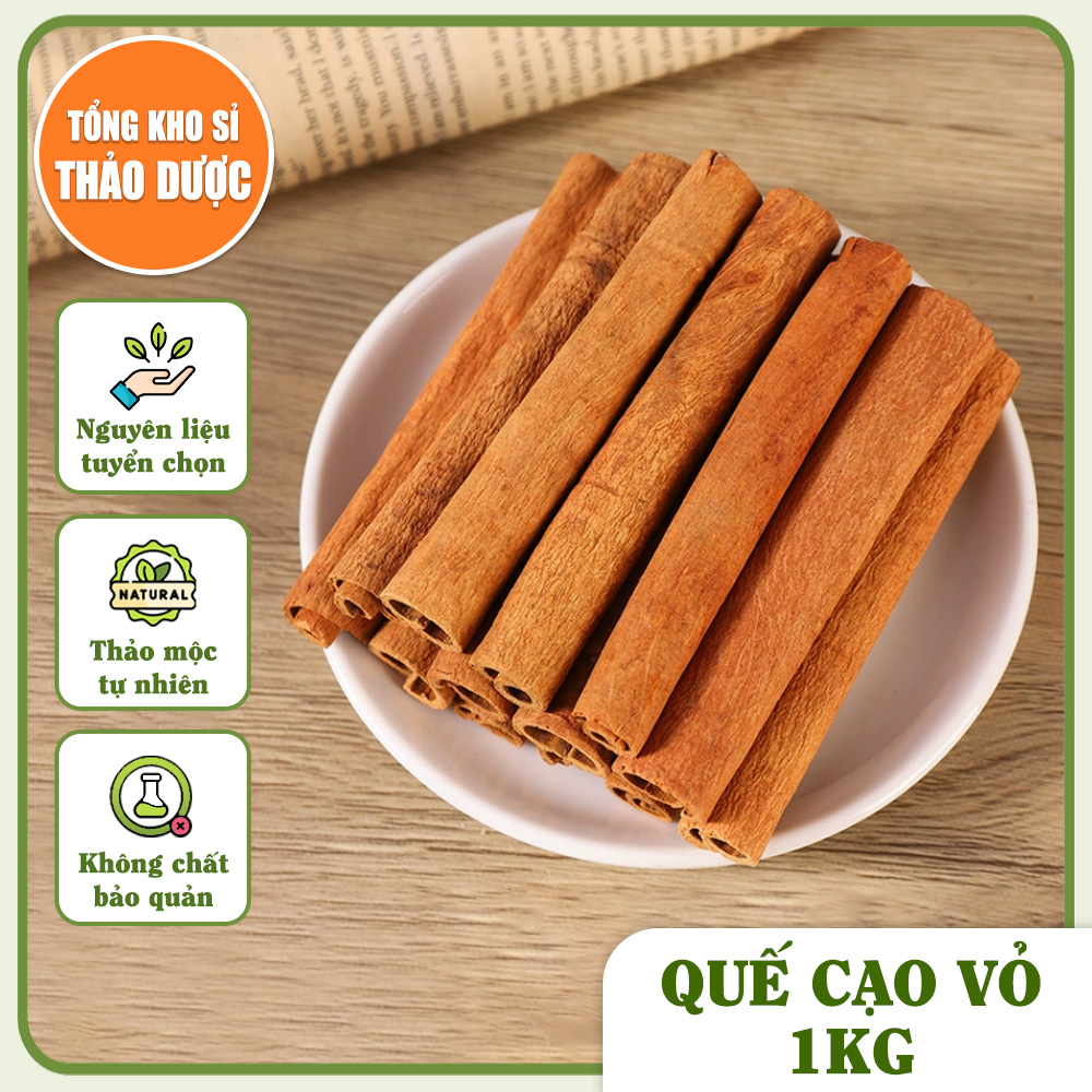 Quế thanh cạo vỏ 1kg, quế thanh đẹp 8cm, cay, thơm, pha trà, gia vị nấu ăn, trang trí, xông nhà