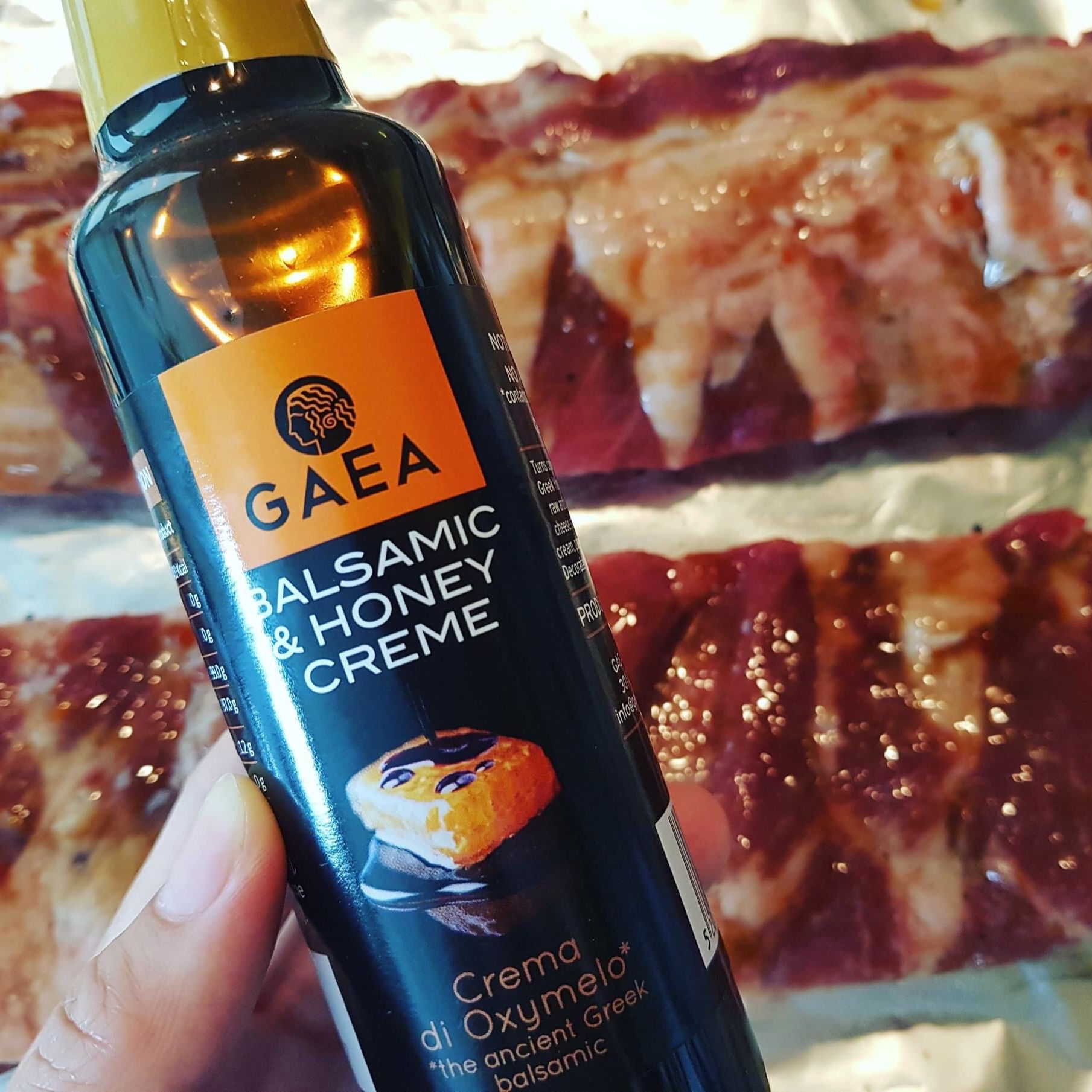 Nước sốt balsamic và mật ong nhãn hiệu Gaea 200ml