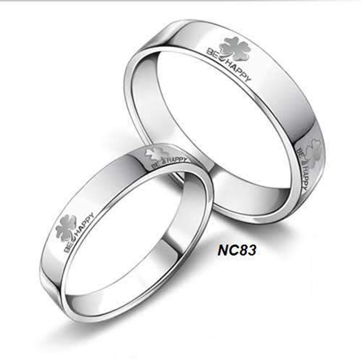 [HCM]Nhẫn cặp tình nhân inox giá rẻ NC83 giá 1 chiếc (g)