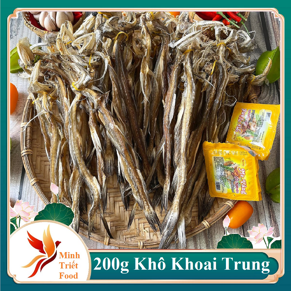 Khô cá khoai loại trung nhỏ vị nhạt tự nhiên- đặc sản minh triết